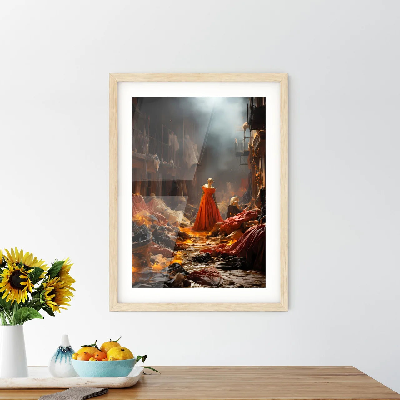 A Woman In A Red Dress In A C Size Chart