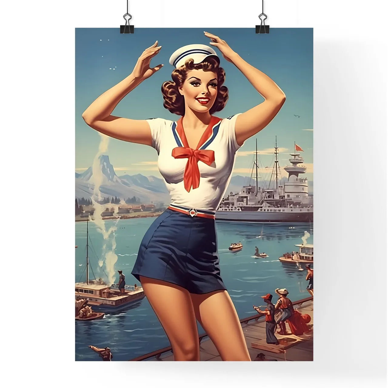 A Woman In A Sailor Outfi Poster