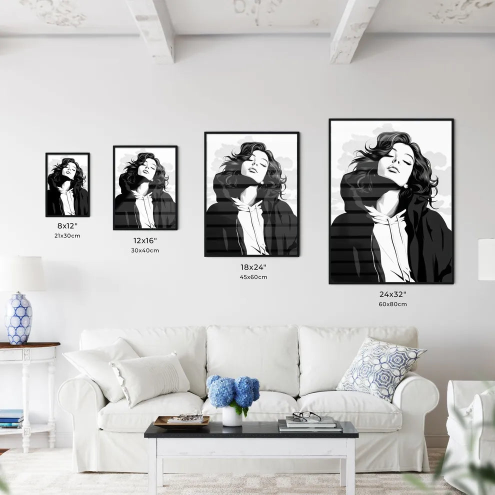 A Woman With Her Eyes Close Wall Art