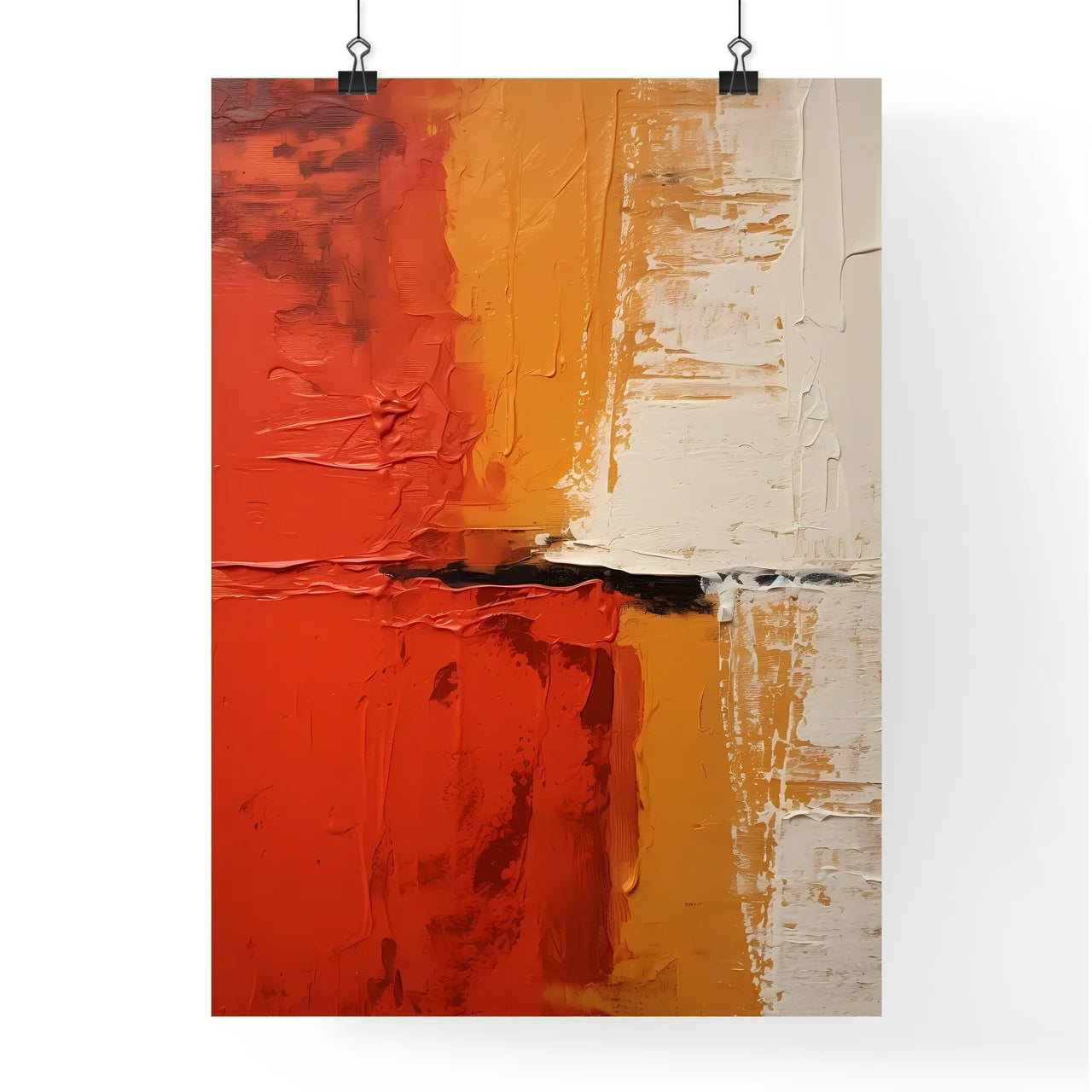 Abstract - A Painting Of Different Colors Poster