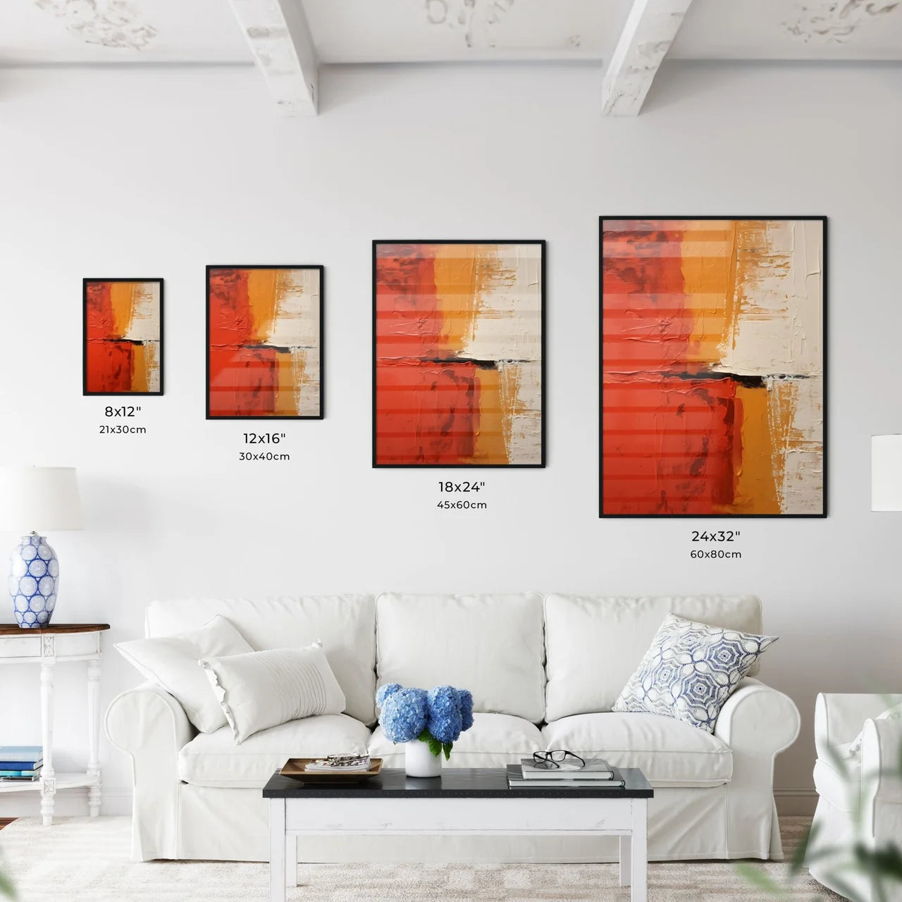 Abstract - A Painting Of Different Colors Interior Design