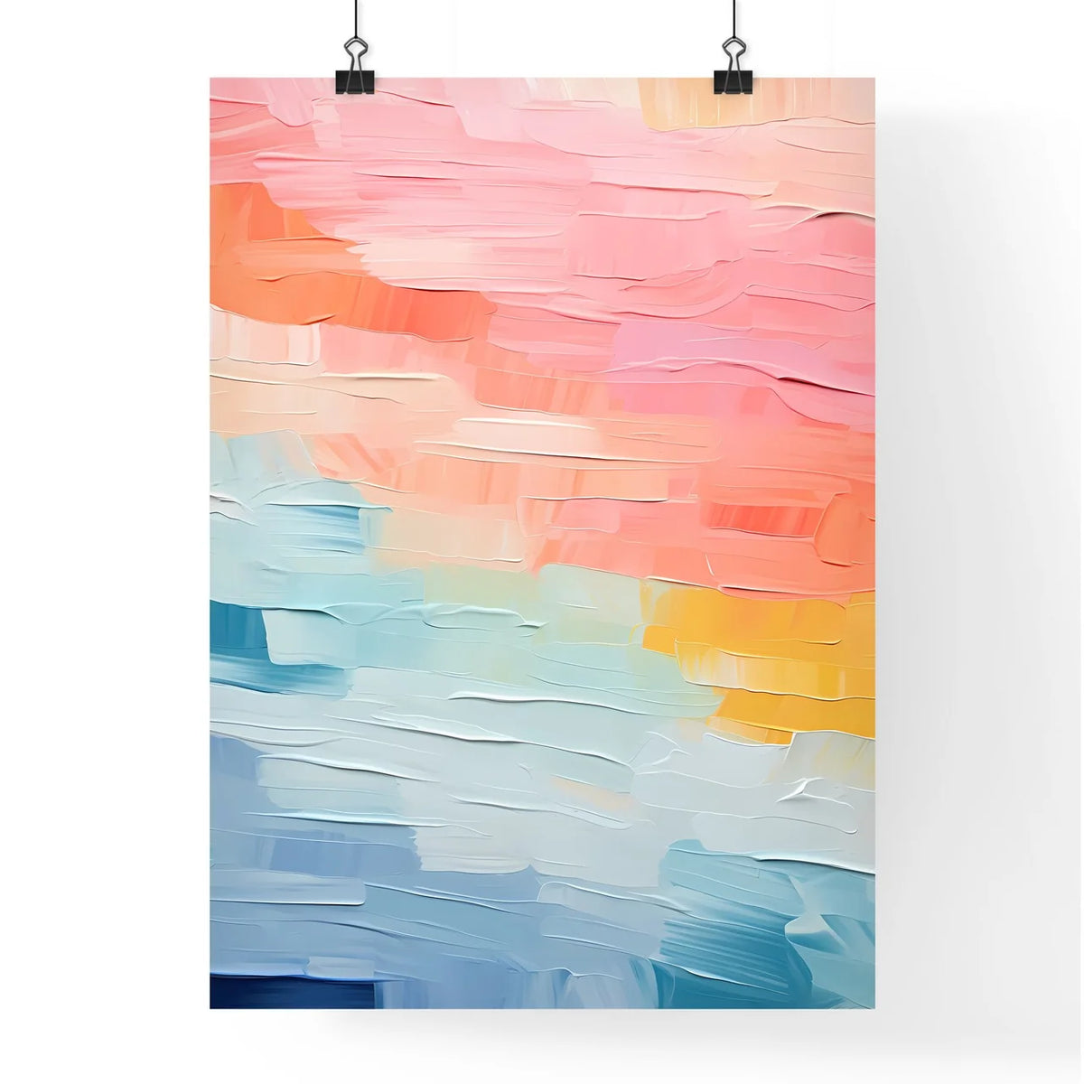 Abstract - A Close Up Of A Paintin Poster