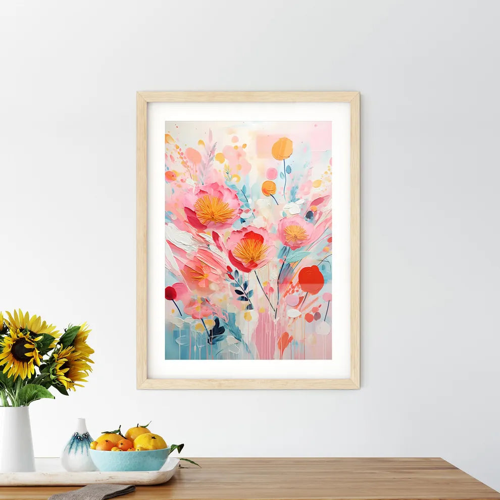 Abstract Garden - A Painting Of Flowers And  - Kitchen Hangings