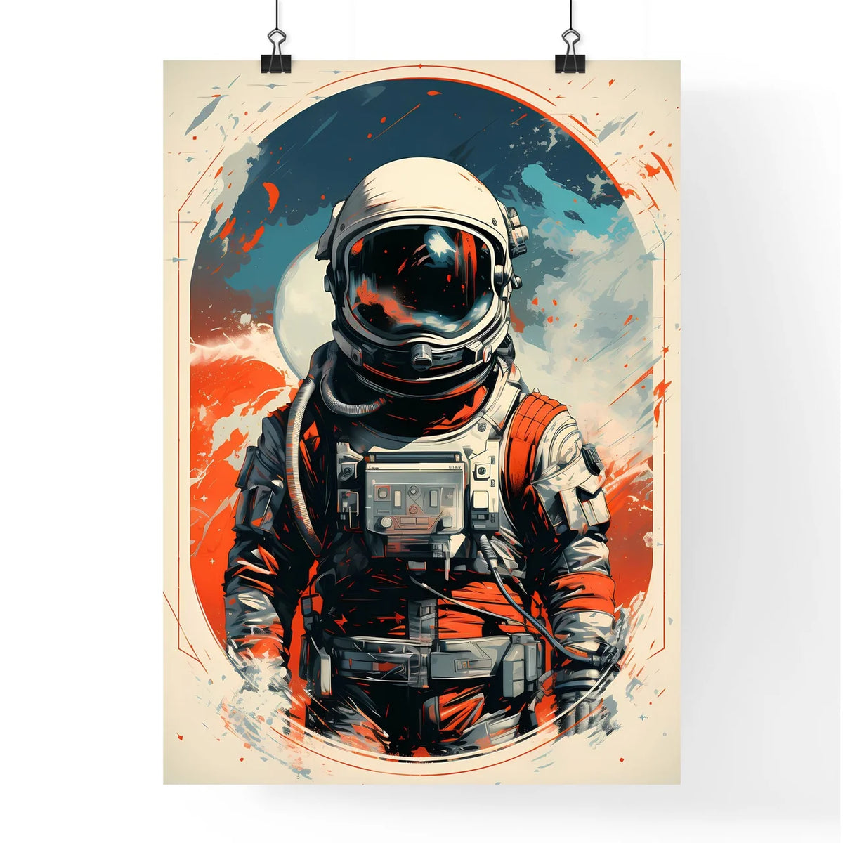 An Astronaut In A Space Sui Poster