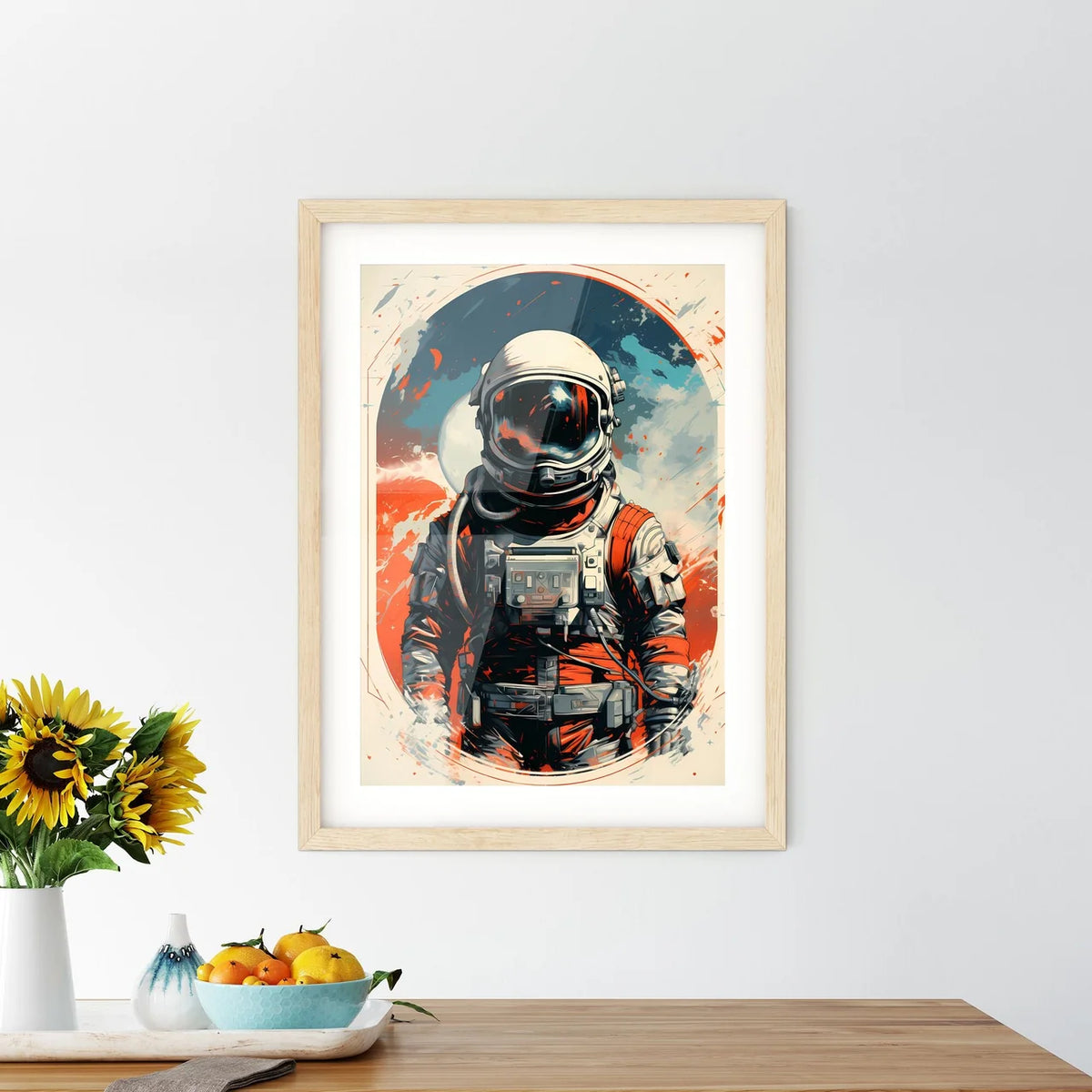 An Astronaut In A Space Sui - Kitchen Hangings