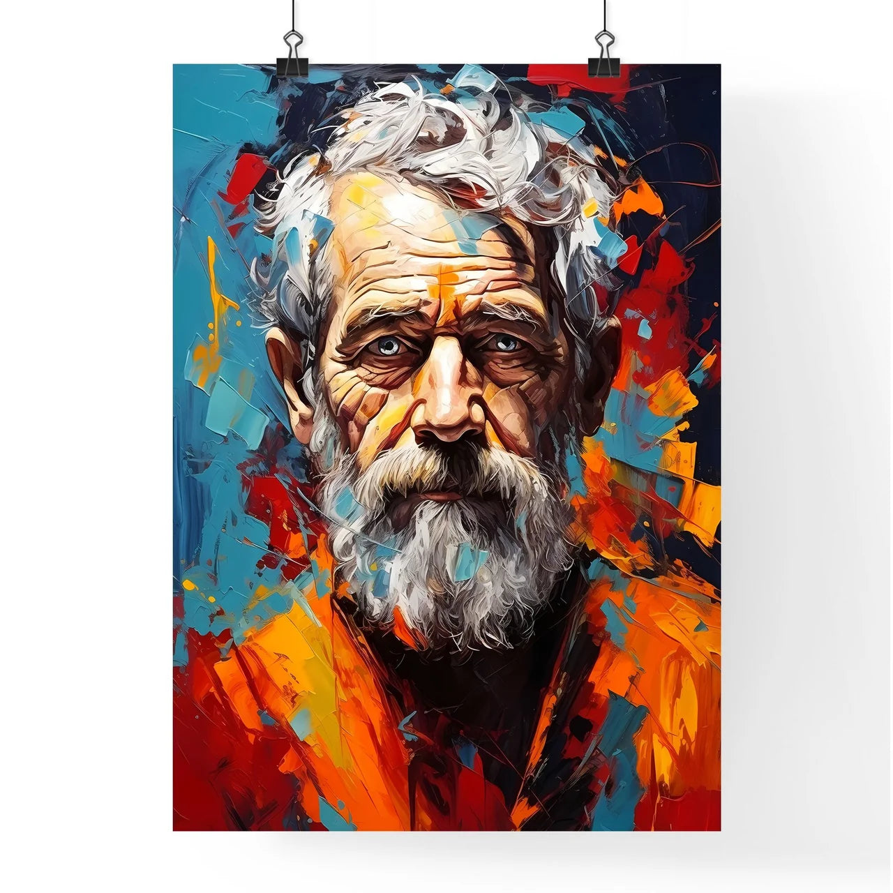 Aristotle - A Painting Of A Man With A Bear Poster