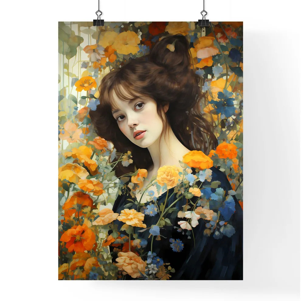 Arty - A Woman In A Black Dress Surrounded B Poster