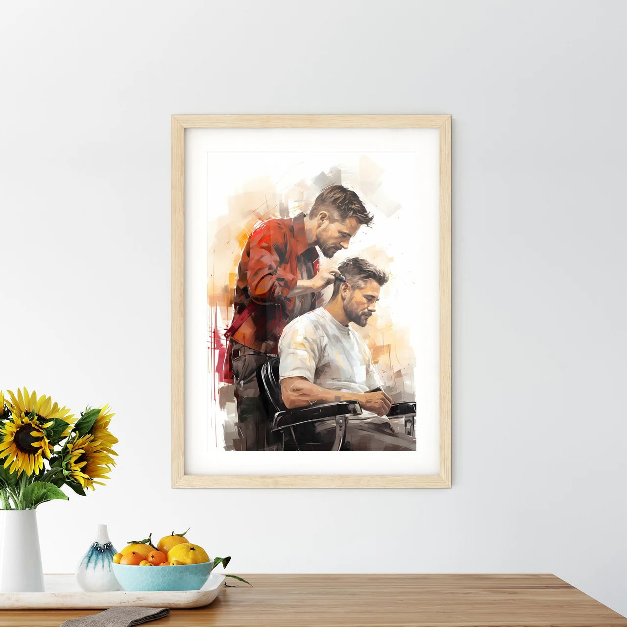 Barber Shop - A Man Cutting A Man's Hair Default Title