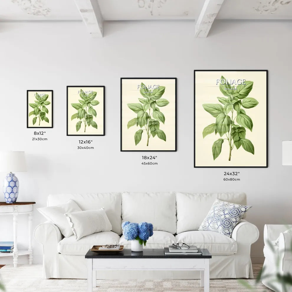 Basil - A Plant With Leaves On I - Kitchen Hangings