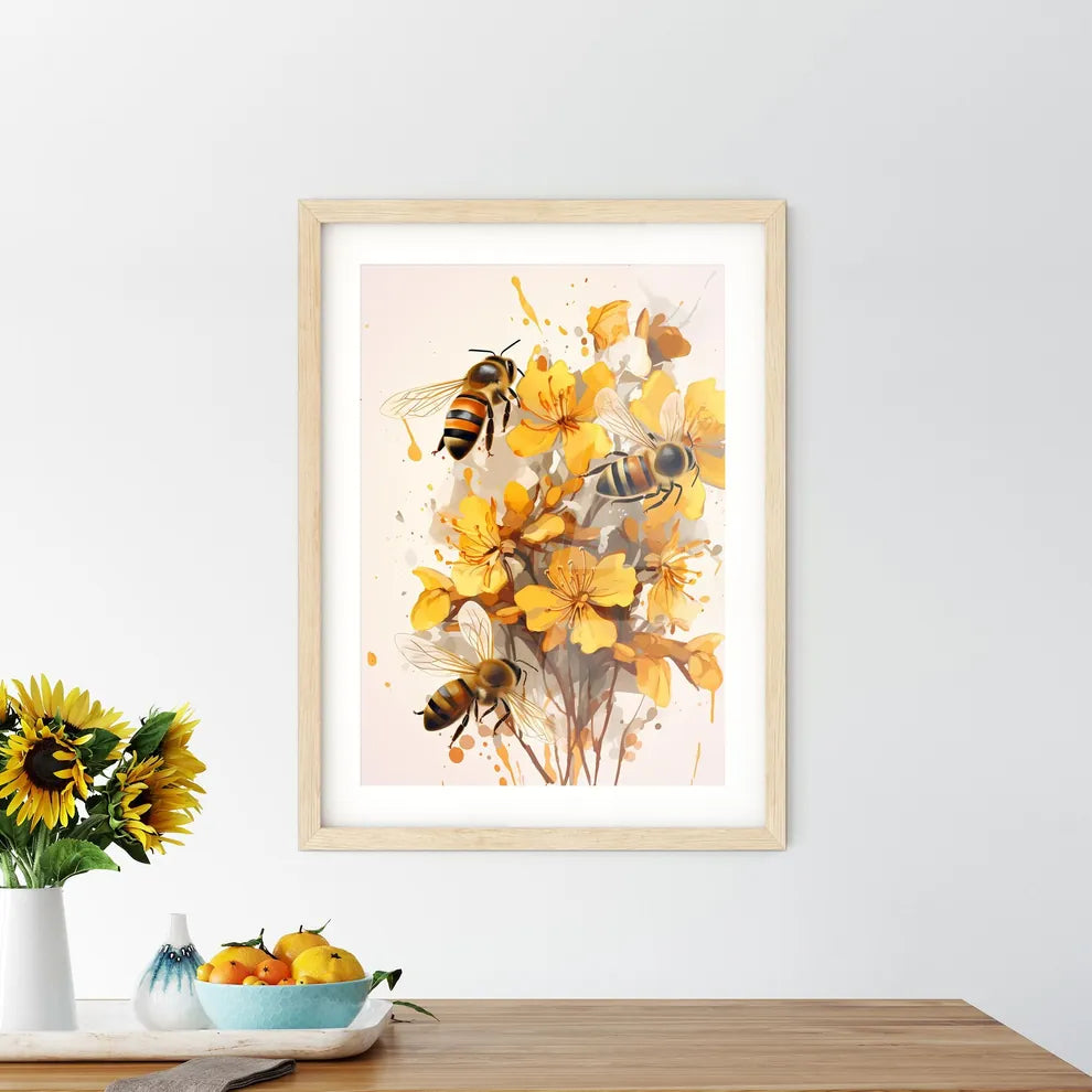 Bees On A Flower Size Chart