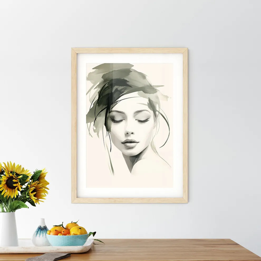 Boho - A Woman With Green Hai - Kitchen Hangings