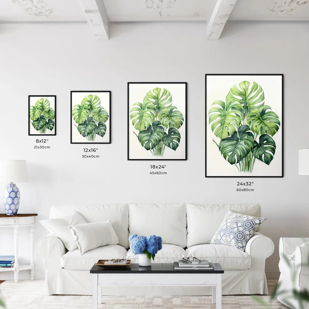 Boho - A Plant With Large Leave Wall Art