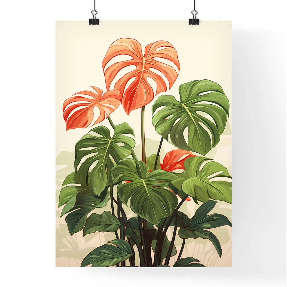 Boho - A Plant With Large Leave Poster