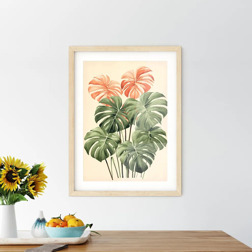 Boho - A Group Of Leaves On A Plan - Kitchen Hangings
