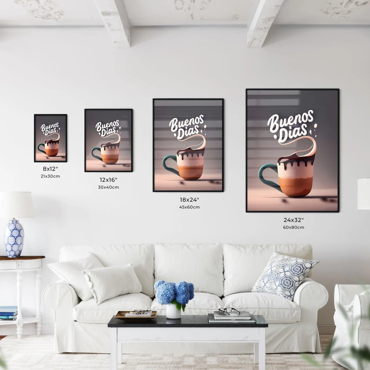 Buenos Dias - A Cup Of Coffee With Liquid In Wall Art