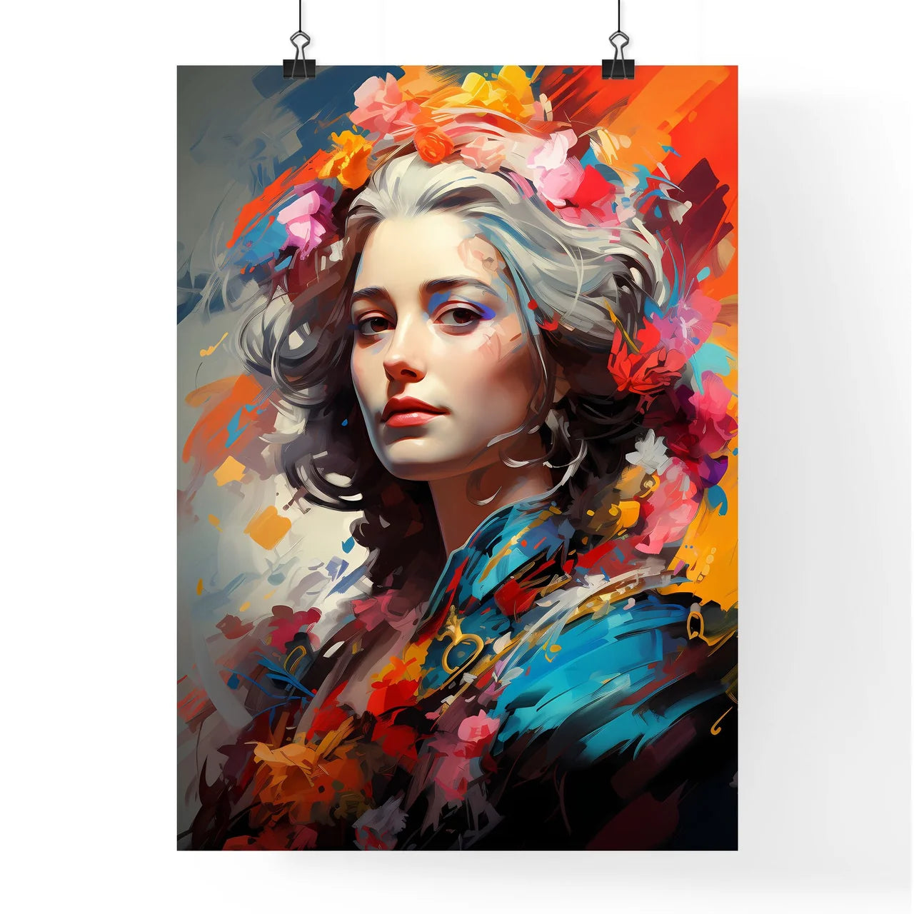 Catherine The Great - A Woman With Flowers I Poster
