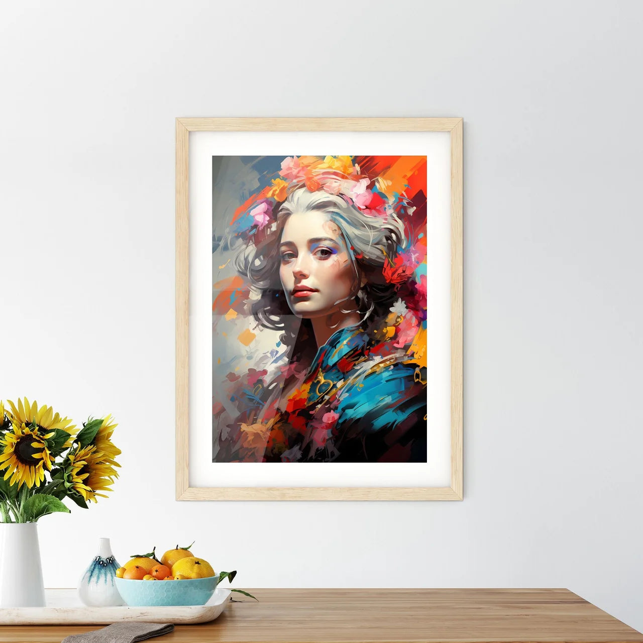 Catherine The Great - A Woman With Flowers I - Kitchen Hangings