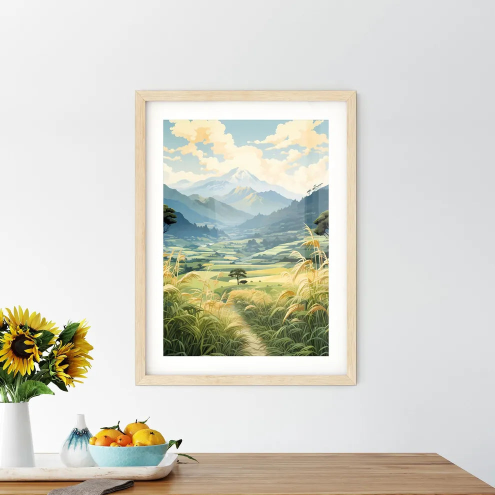 China - A Landscape With Trees And Mountain - Kitchen Hangings