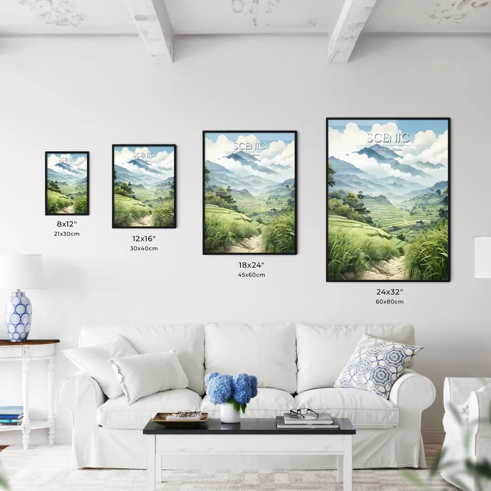 China - A Landscape Of A Valley  - Kitchen Hangings