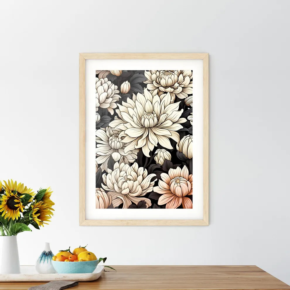 Coloring Book - A Close Up Of Flower - Kitchen Hangings