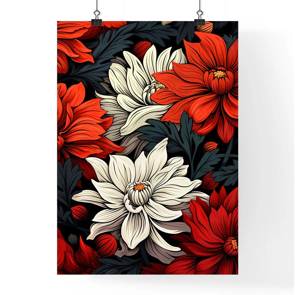 Coloring Book - A Close Up Of Flower Poster