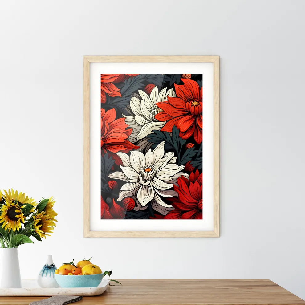 Coloring Book - A Close Up Of Flower - Kitchen Hangings