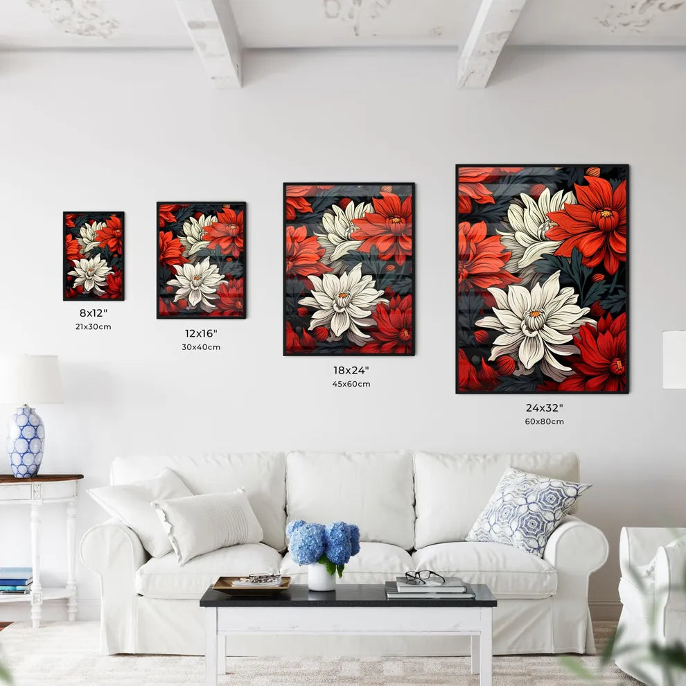 Coloring Book - A Close Up Of Flower Wall Art