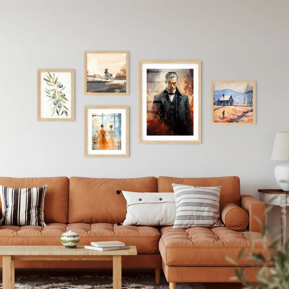 Count Dracula - A Man In A Sui Framed Print