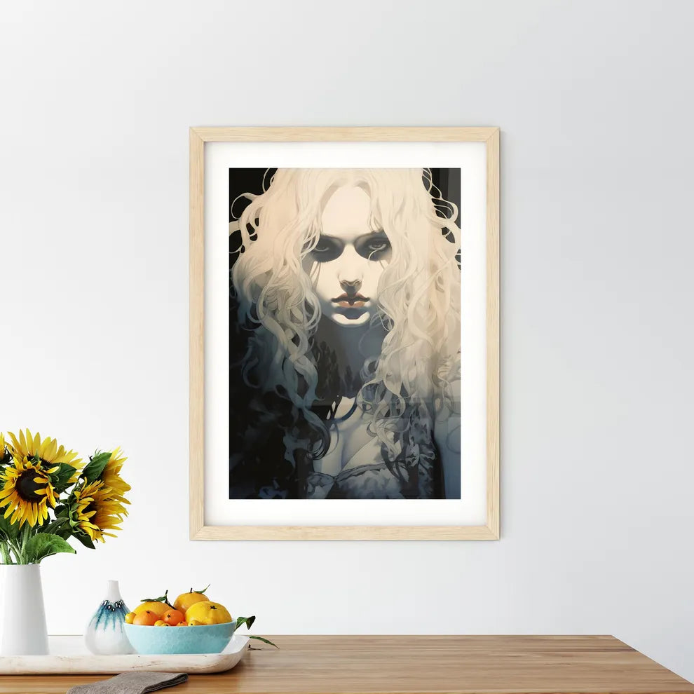 Dark Fantasy - A Woman With Long Curly Hai - Kitchen Hangings