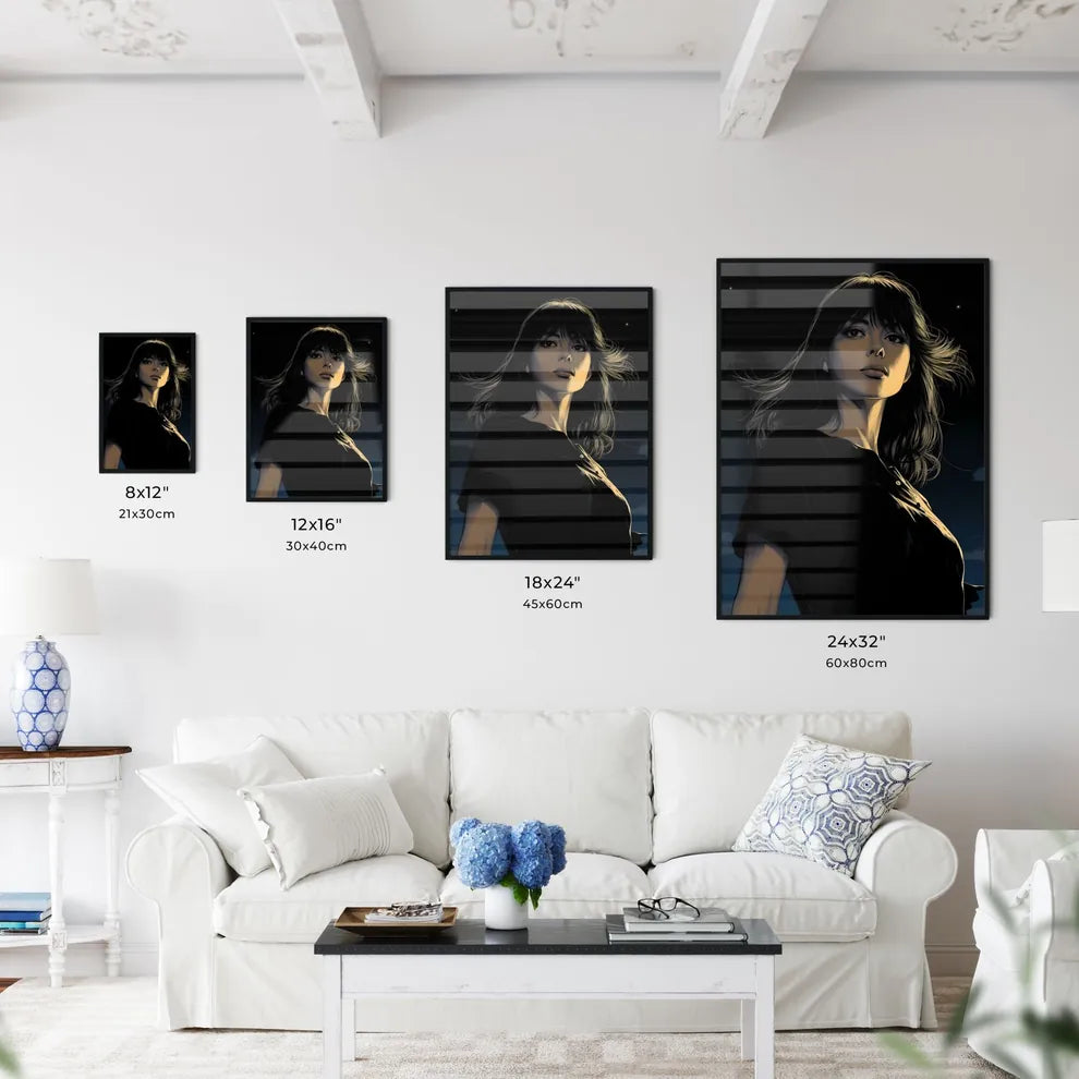 Dark Fantasy - A Woman With Long Hair And A  Wall Art