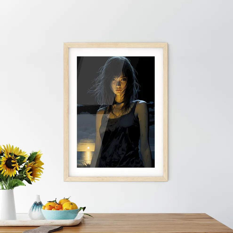 Dark Fantasy - A Woman With Long Hair Standi - Kitchen Hangings