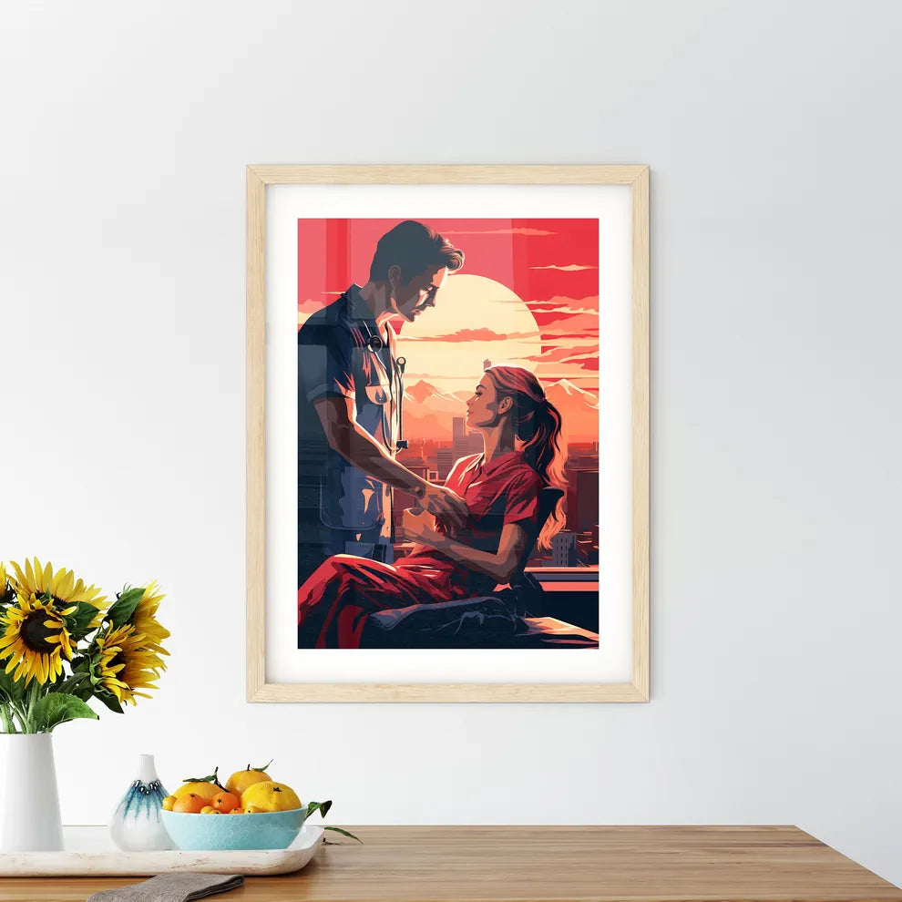 Date With The Doctor - A Man Holding A Woman - Kitchen Hangings