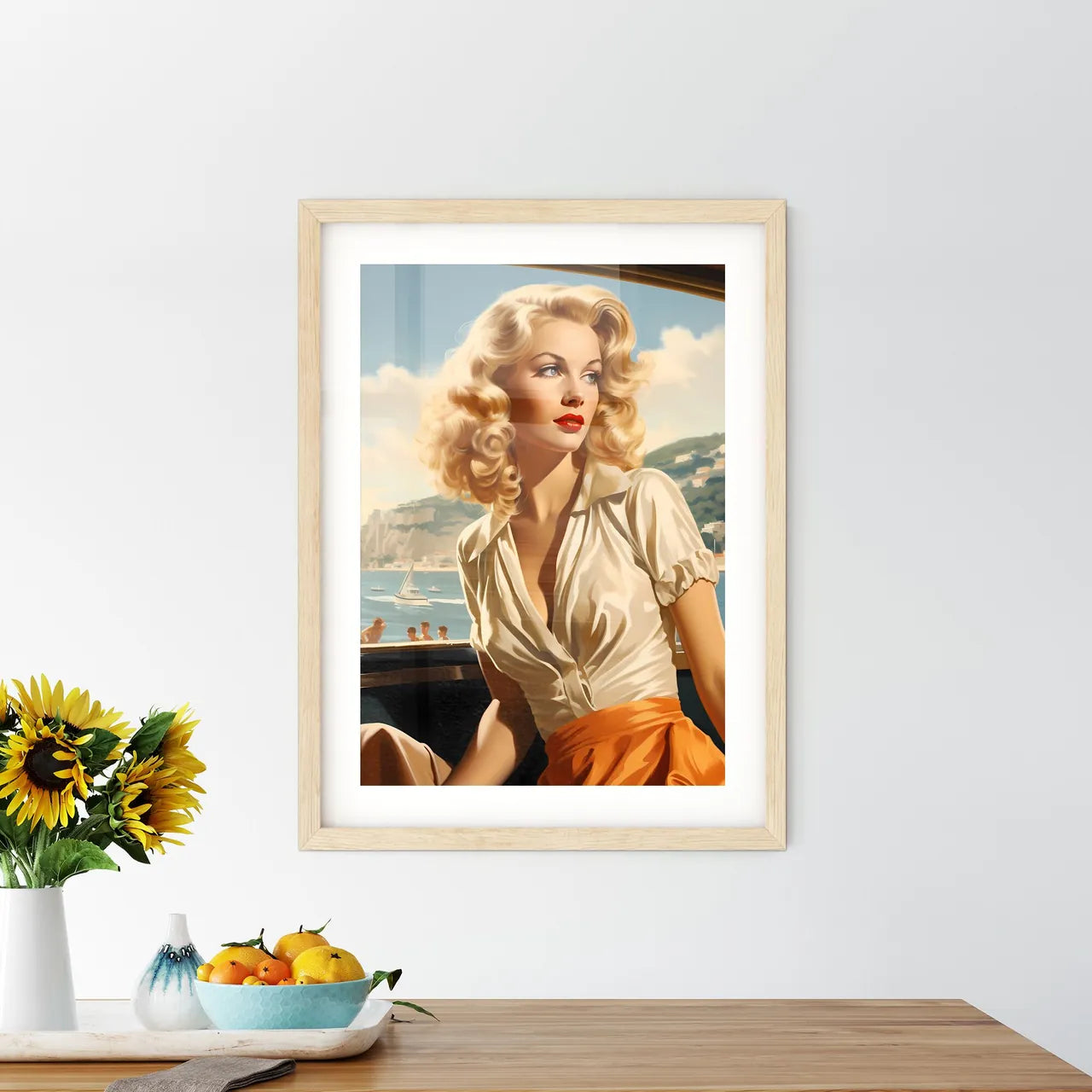 Desire - A Woman In A Boa - Kitchen Hangings