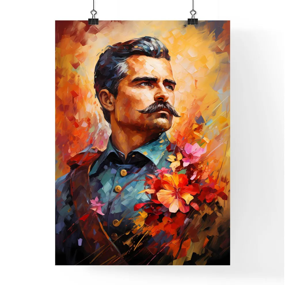 Emiliano Zapata - A Painting Of A Man With A Poster