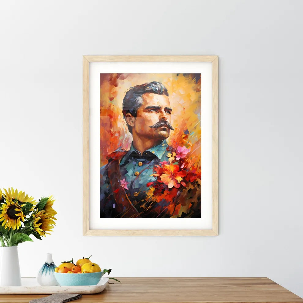 Emiliano Zapata - A Painting Of A Man With A - Kitchen Hangings