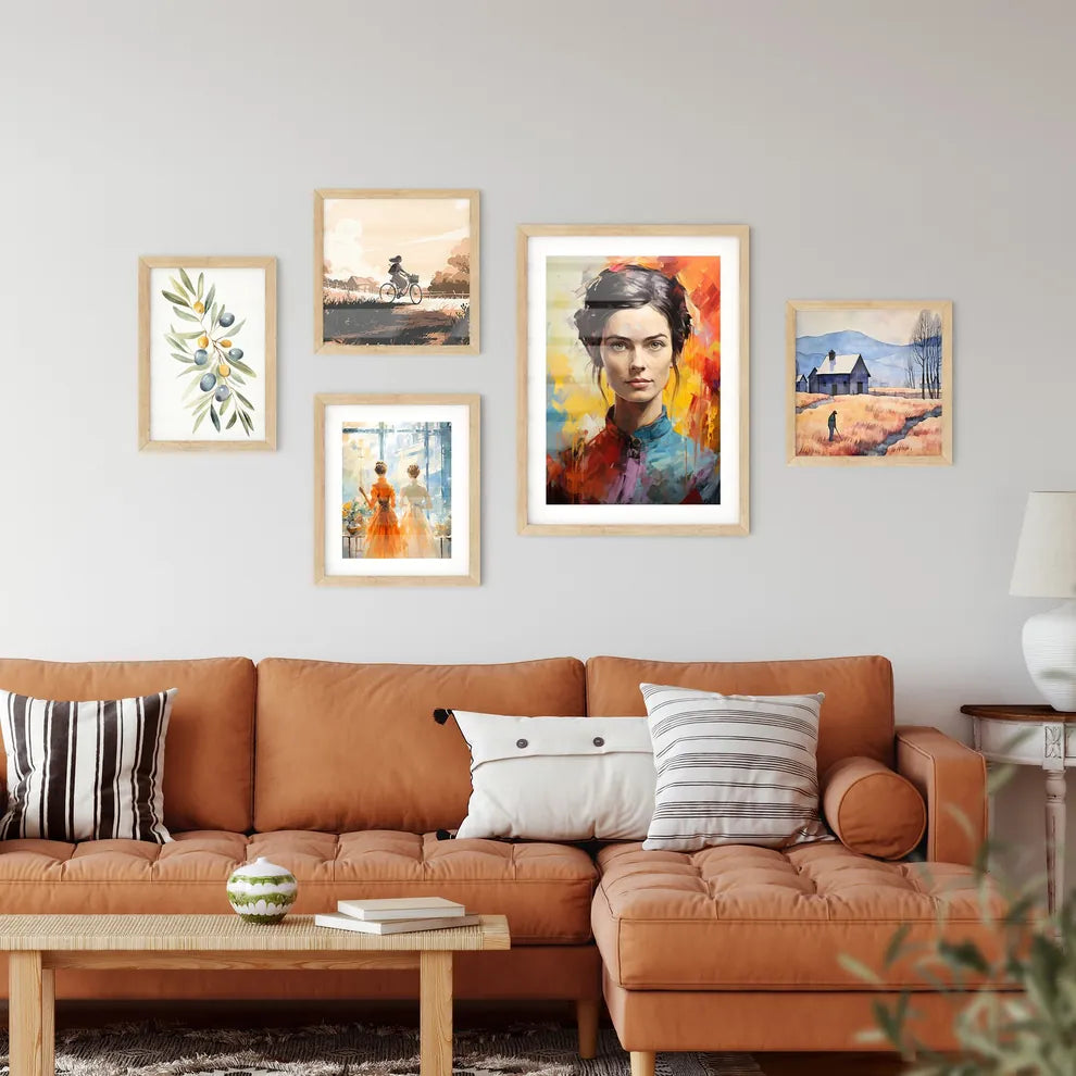 Emily Dickinson - A Painting Of A Woma Framed Print