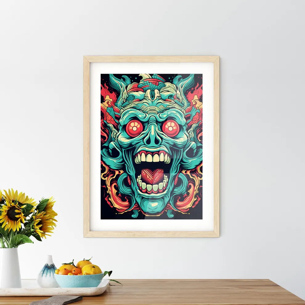 Evil - A Colorful Art Of A Zombie Fac - Kitchen Hangings