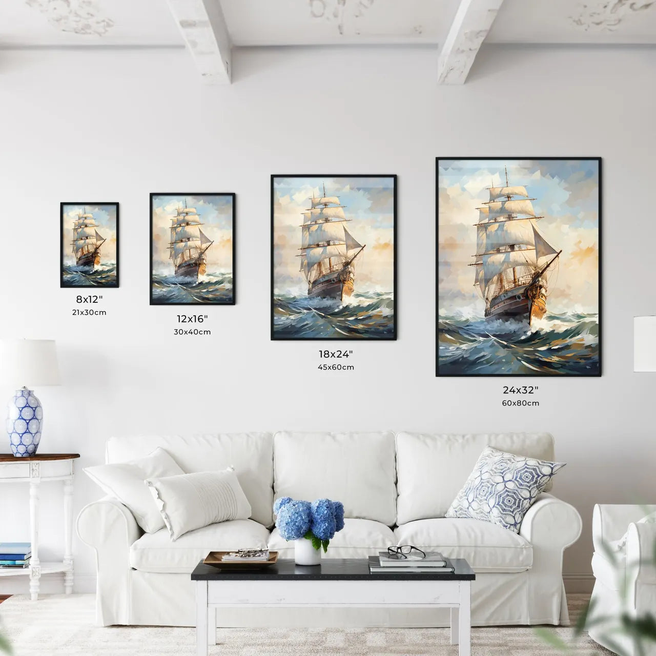 Exploration - A Painting Of A Ship In The Se Wall Art