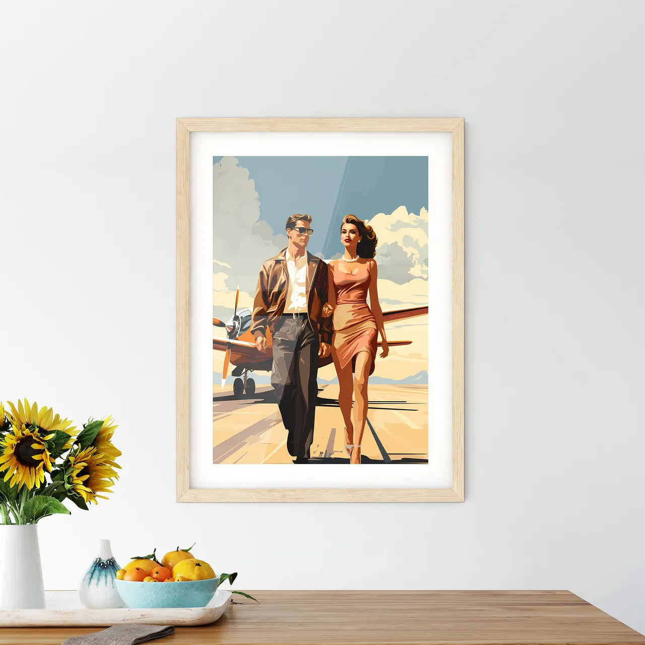 Fashion - A Man And Woman Walking On A Runwa - Kitchen Hangings