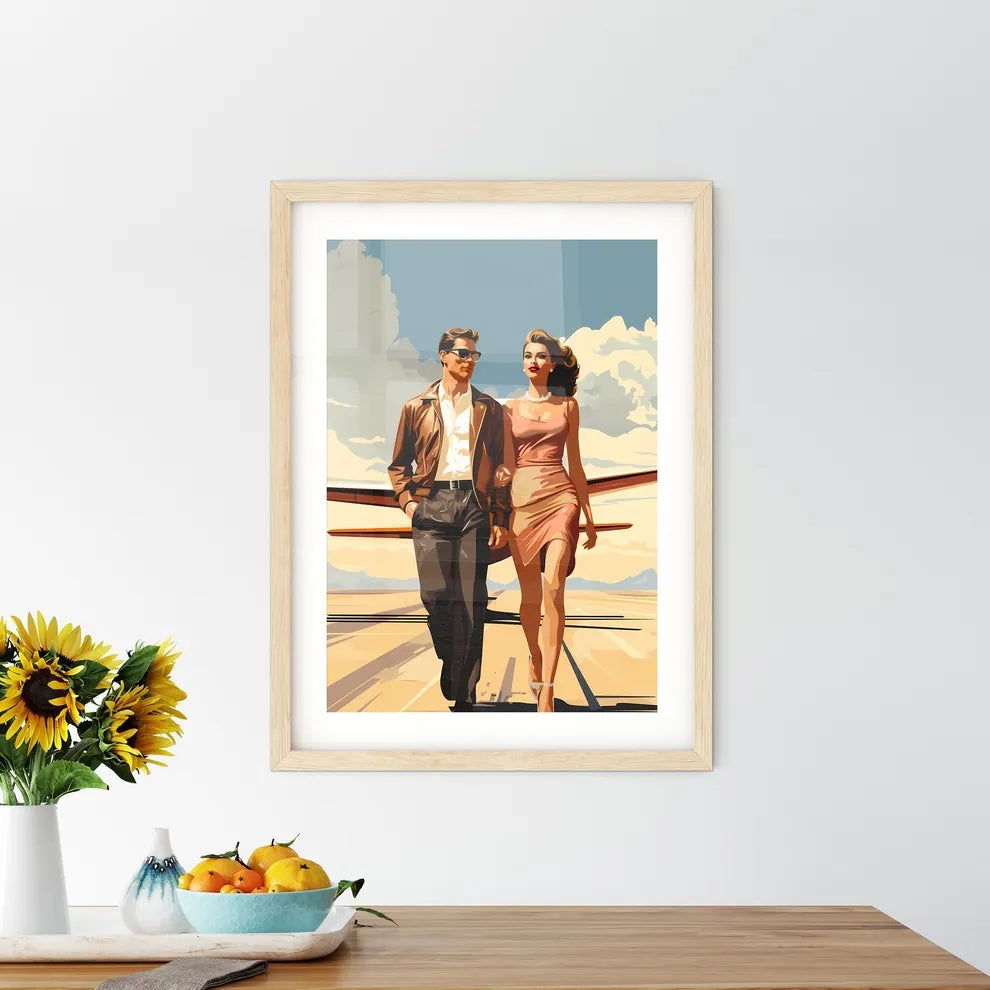 Fashion - A Man And Woman Walking On A Runwa - Kitchen Hangings