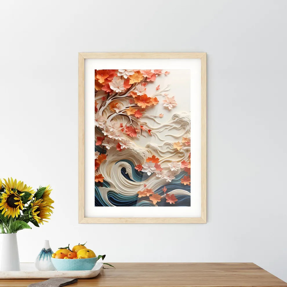 Floral Dream - A Paper Cut Out Of Flowers An - Kitchen Hangings