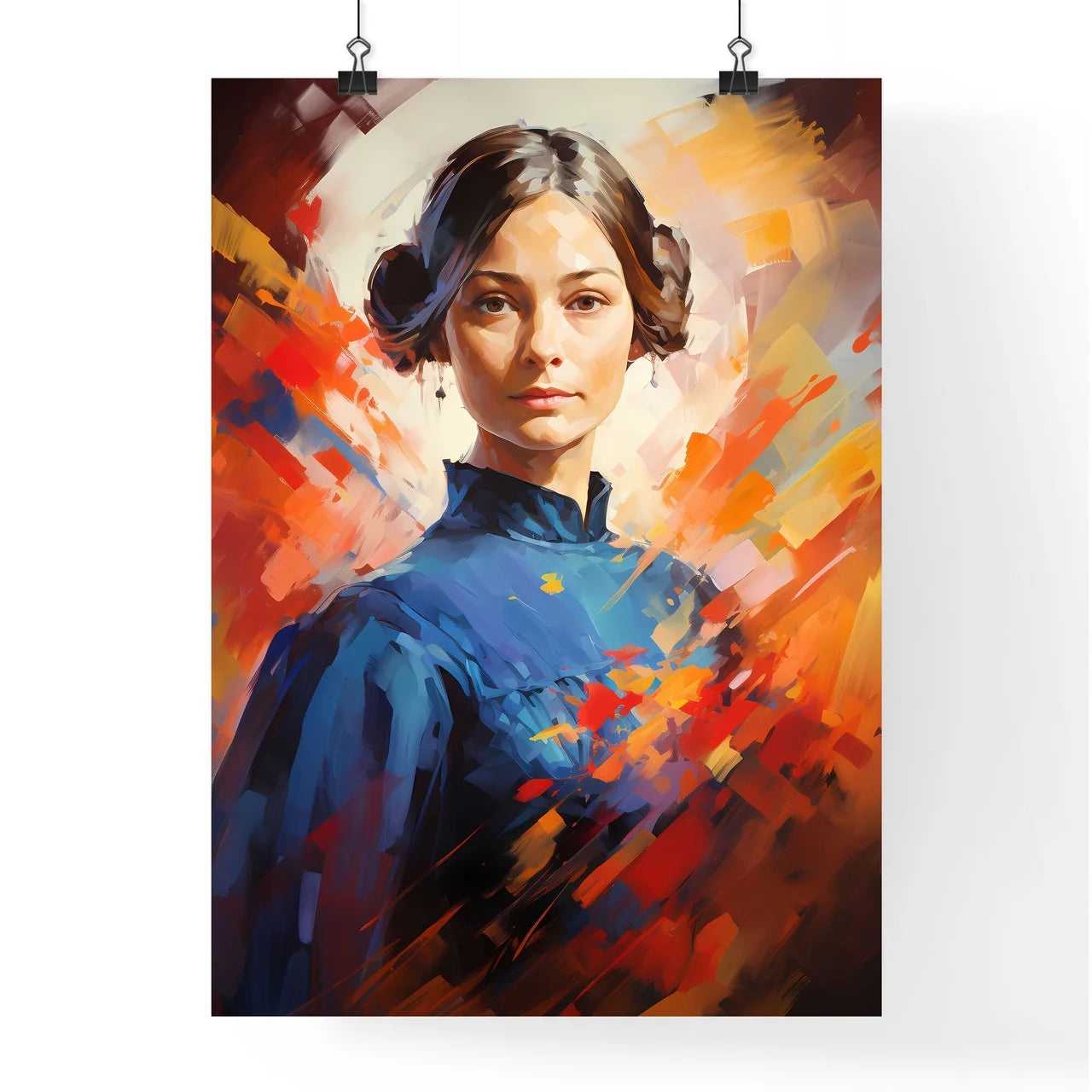 Florence Nightingale - A Painting Of A Woma Poster