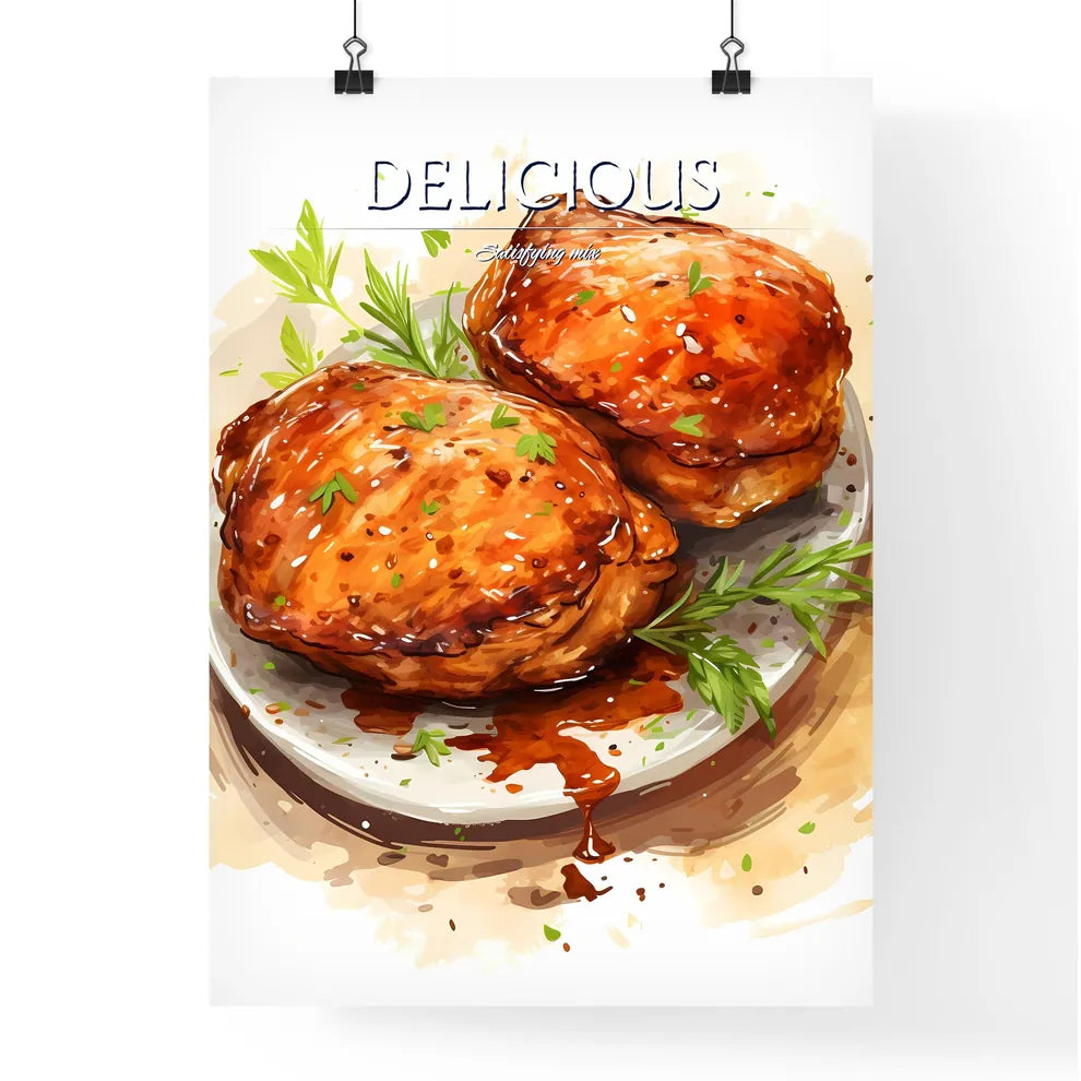 Food On A Plat Poster