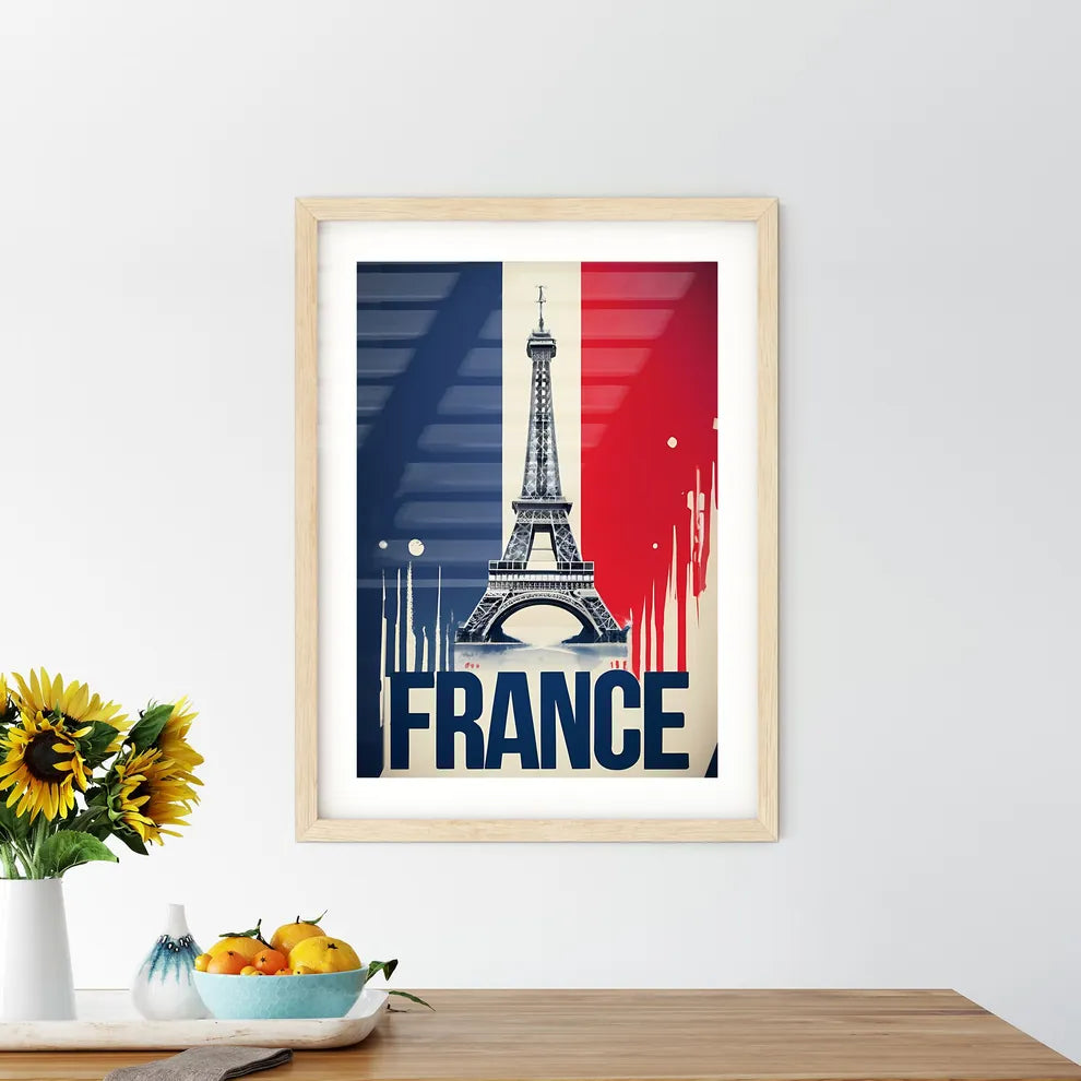 France - A Tower In Front Of A Flag Size Chart