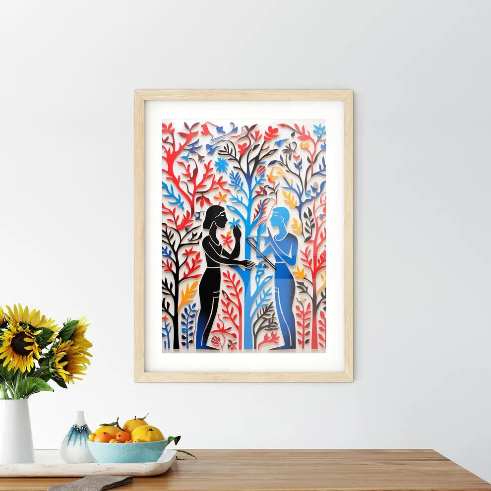 Friendship - A Artwork Of A Man And Woma - Kitchen Hangings