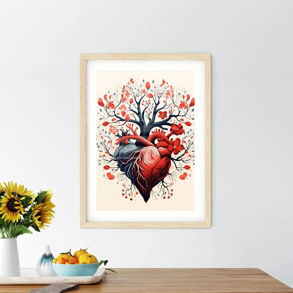 Friendship - A Tree With Flowers And Human H - Kitchen Hangings
