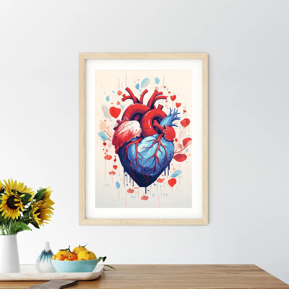 Friendship - A Heart With Red Veins And Vein - Kitchen Hangings