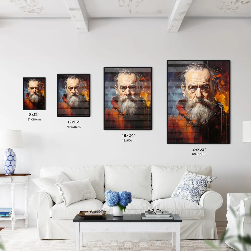 Galileo - A Painting Of A Man With A Bear Wall Art
