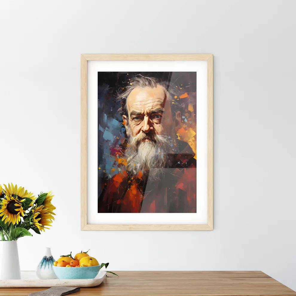 Galileo Galilei - A Painting Of A Man With A - Kitchen Hangings