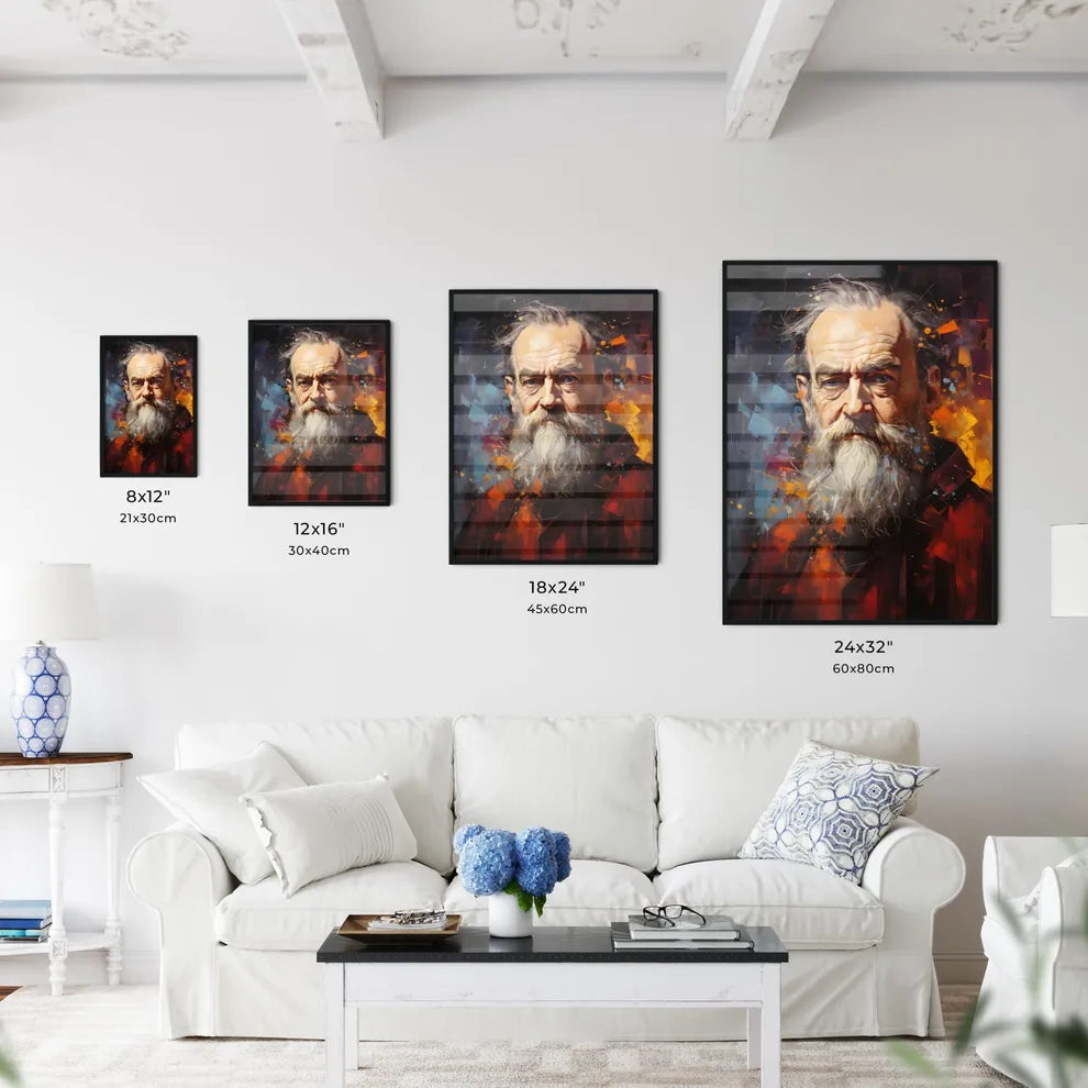Galileo Galilei - A Painting Of A Man With A Wall Art